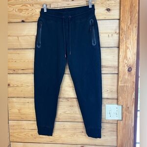Kyodan Black Jogger Sweatpants with Zippered Pockets Women’s Medium Gorpcore Tie